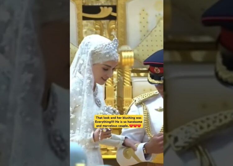 I miss them that moment is priceless  her blushing was Everything! He is so charming  #royal #brunei