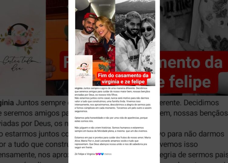 separação do casal !! #fofocas #noticias #virginiafonseca #zefelipe