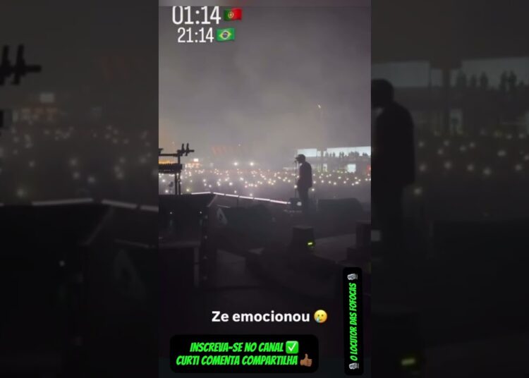 Zé Felipe se emociona durante show em Portugal #noticias #fofocas #famosos