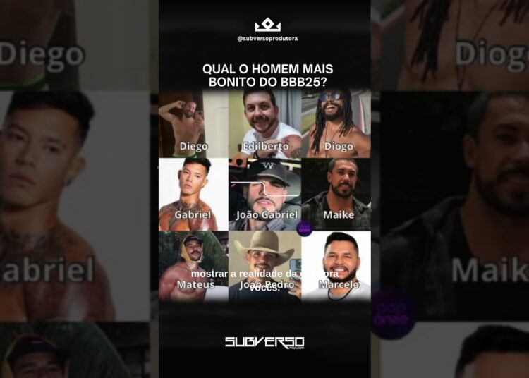 Qual o homem mais bonito do BBB25? #famosos #noticias #bbb25  #celebridades #bigbrother
