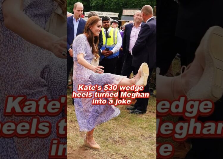 Kate’s $30 wedge heels turned Meghan into a joke #meghan #kate #celebrity #royal