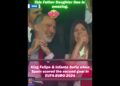 King Felipe & Infanta Sofia when Spain scored the second goal in EUFA EURO 2024