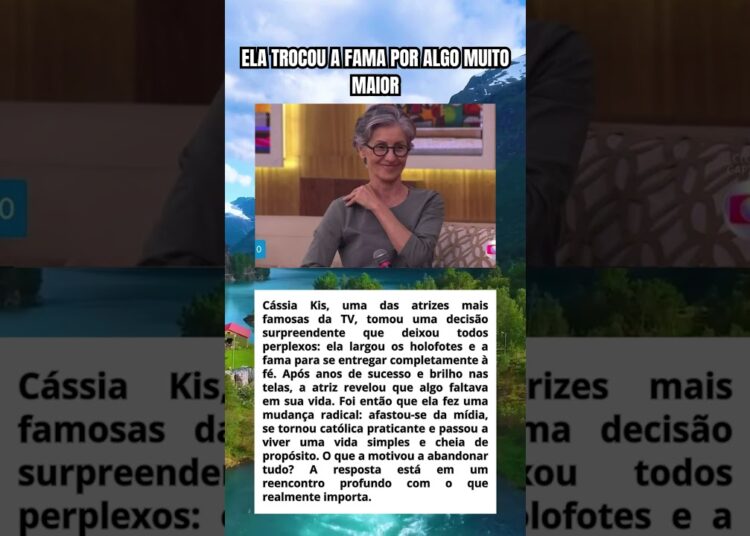 Cássia Kis abandona a fama e choca o Brasil com escolha inesperada a verdade por trás da mudança!