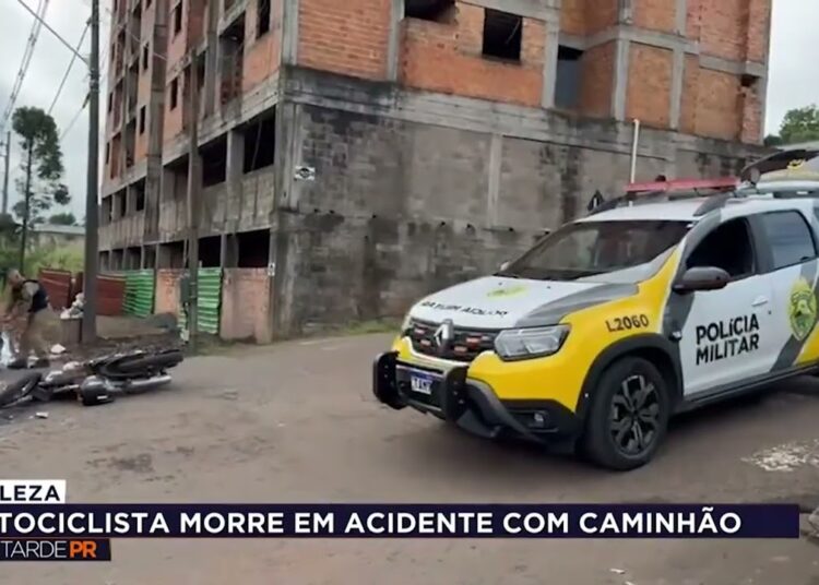 Motociclista morre em colisão com caminhão em Realeza | BOA TARDE PR