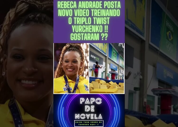 Conheça agora o novo salto da Rebeca Andrade ! Vocês gostaram ?? #shorts #short #rebeca #olimpiadas