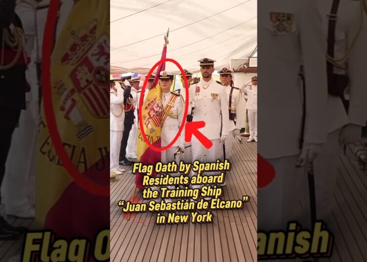 Princess Leonor Carries the Flag in a Ceremony in New York @PixieHollow- #leonorofspain