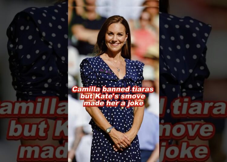 Camilla banned tiaras but Kate’s smove made her a joke #camilla #kate #crown #royal