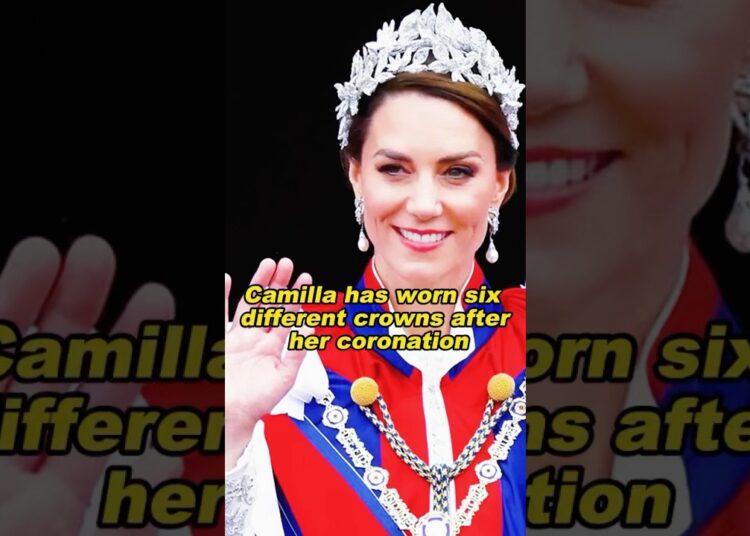 Camilla has worn six different crowns after her coronation #camilla #kate #capcutforus #capcut