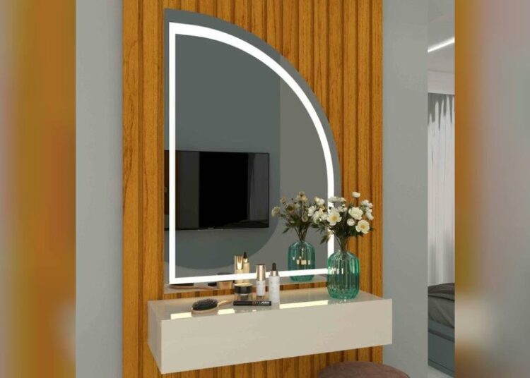 Review: Penteadeira Realeza Mdf Ripado com Led e Espelho Naturale Off White – Rede Móveis