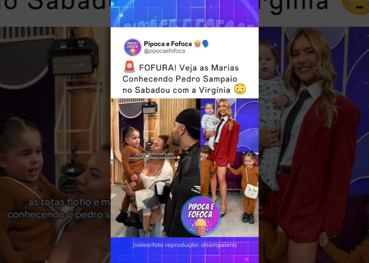 Veja a Reação das Marias Conhecendo Pedro Sampaio No Sabadou Com a Virgínia 😳 #fofoca