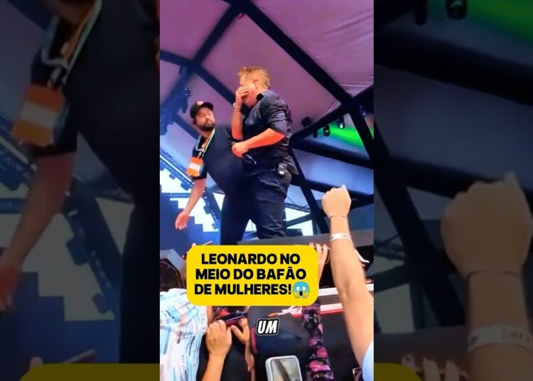 LEONARDO SENDO ATACADO POR UM BANDO DE MULHER!😱 #fofoca #celebridades #famosos