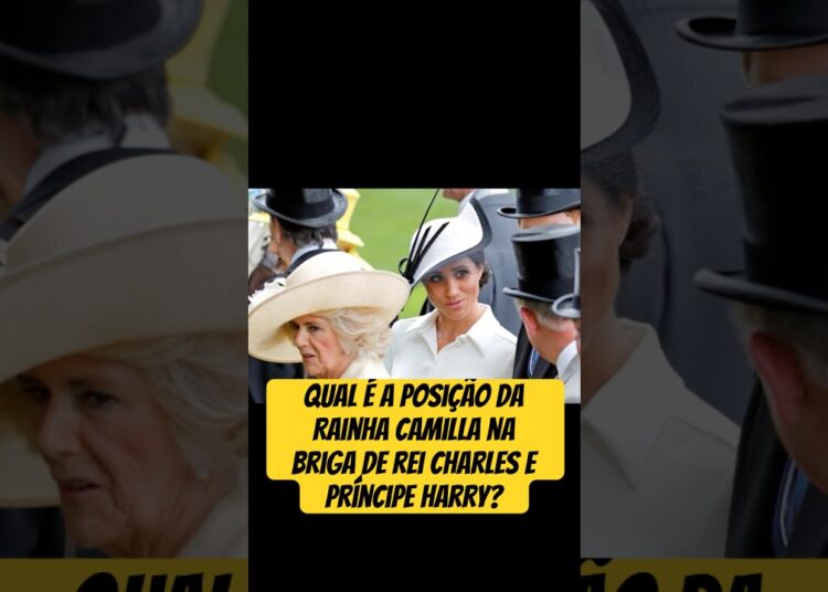 Qual é a posição da Rainha #camilla na briga de #reicharles e #príncipeharry?  #realezabritanica