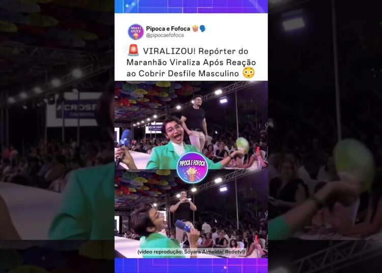 Repórter Viraliza Nas Redes Após Cobrir Desfile Masculino 😳 #fofoca #fofocas #videosvirais