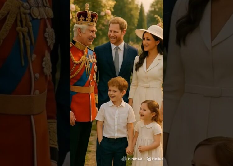 When Royals Smile Together – A Rare Family Scene #royalfamily #lilibet #archie #meghanmarkle #viral