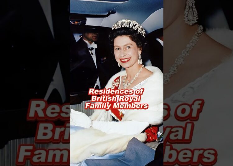 Residences of British Royal Family Members #elizabeth #charles #william #harry #royal