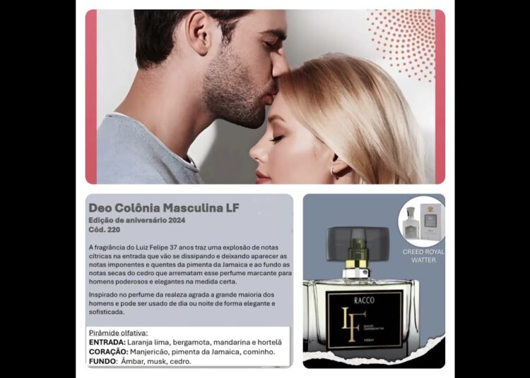 LF edição comemorativa 37 anos Racco – LUIZ FELIPE 100ml – perfume da Realeza