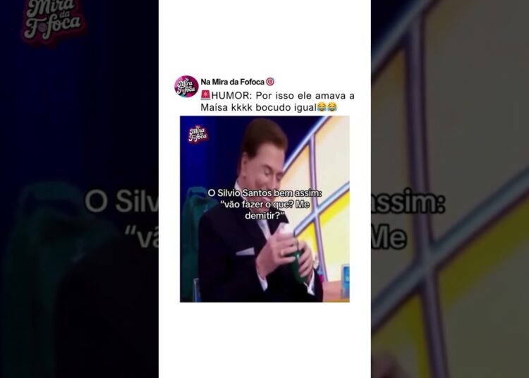QUANDO VOCÊ É DONO E PODE FALAR MAL🗣️ 😂 #silviosantos #sbt #programasilviosantos #engraçado #humor