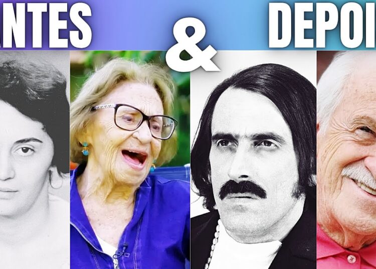 25+ Famosos  Mais Velhos do Brasil [Antes e Depois]
