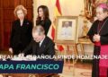 La realeza española rinde homenaje al papa Francisco