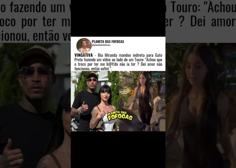 Bia Miranda manda indireta pra Gato Preto #fofocas #fofocasdosfamosos #biamiranda