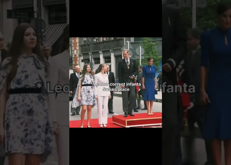 infanta Sofia forgot her place