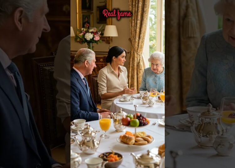breakfast time of British royal family #meghanmarkle #kingcharles #queenelizabeth #shorts