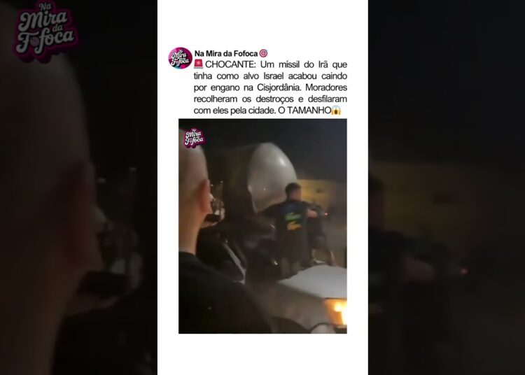 MÍSSEL FALHA E POPULAÇÃO EXIBE TROFÉU 🚨😱#mundo #brasil #guerra #noticias GUERRA IRÃ E ISRAEL