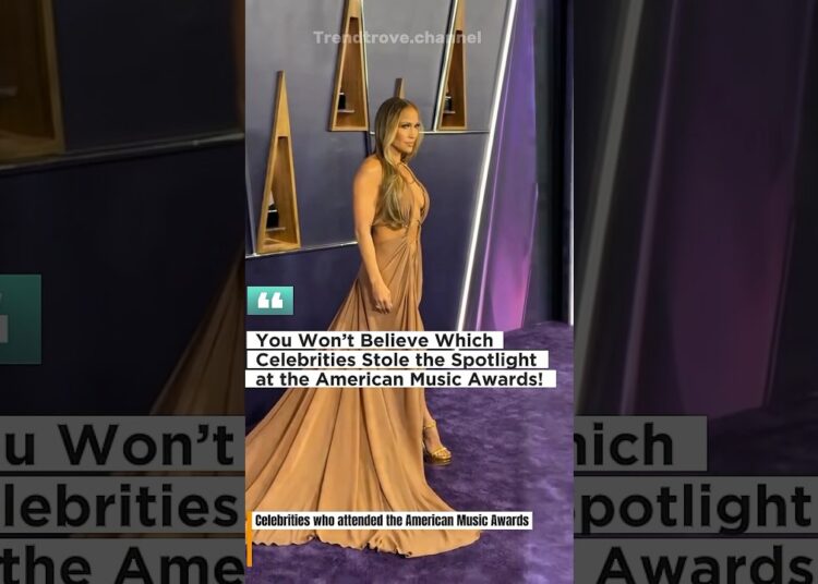 Celebs Stole the Spotlight at the American Music Awards‼️ #shorts