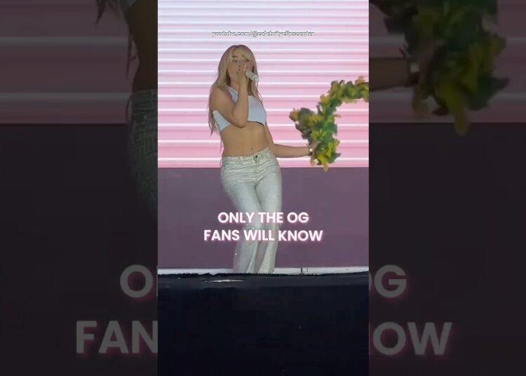 Did you notice the ‘Feather’ secret Sabrina Carpenter did in Brazil? 🇧🇷 #shorts #concert