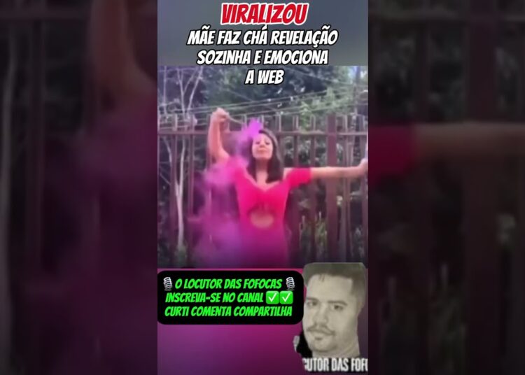 MÃE FAZ CHÁ REVELAÇÃO SOZINHA E EMOCIONA A WEB #noticias #fofocas #famosos #viralizou