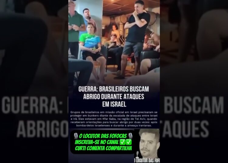 BRASILEIROS BUSCAM ABRIGO DURANTE ATAQUES EM ISRAEL #noticias #fofocas #famosos #viralizou