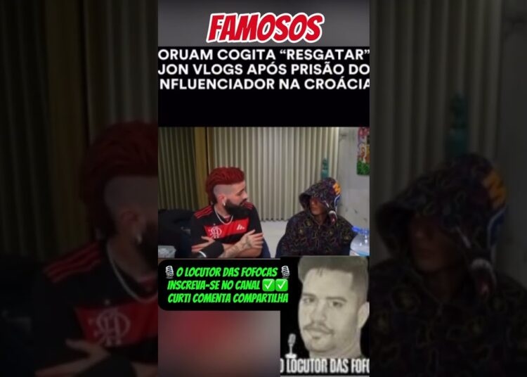 ORUAM COGITA IR RESGATAR JON VLOGS NA CROÁCIA #noticias #fofocas #famosos #viralizou