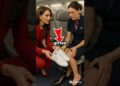 Shock in the Sky: Princess Catherine Gave Me Sneakers on the Plane! #shorts #katemiddletion