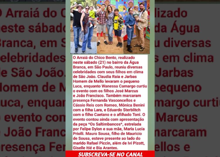 Festa junina das estrelas: Claudia Raia, Wanessa Camargo e mais famosos brilham no Arraiá do Chico..