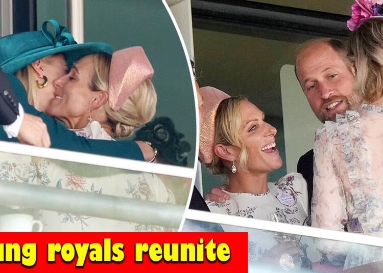Hugs and kisses! Young royals overjoyed as they reunite at Royal Ascot 2025