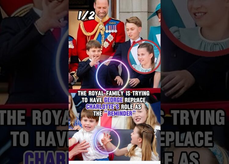 The royal family is trying to have George replace Charlotte’s role as the “reminder”. #shortvideo