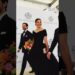Gothic look of the Crown Princess. Swedish royals attended a black tie event.