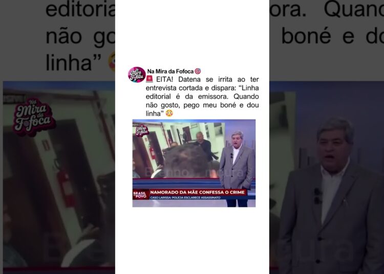 VAI SAIR?😱🚨DATENA AMEAÇA REDE TV #noticias #jornal #brasil #jornalismo