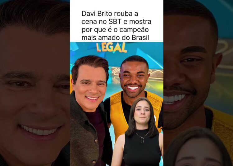 Davi Brito rouba a cena no SBT e mostra por que é o campeão mais amado do Brasil #davibrito #bbb
