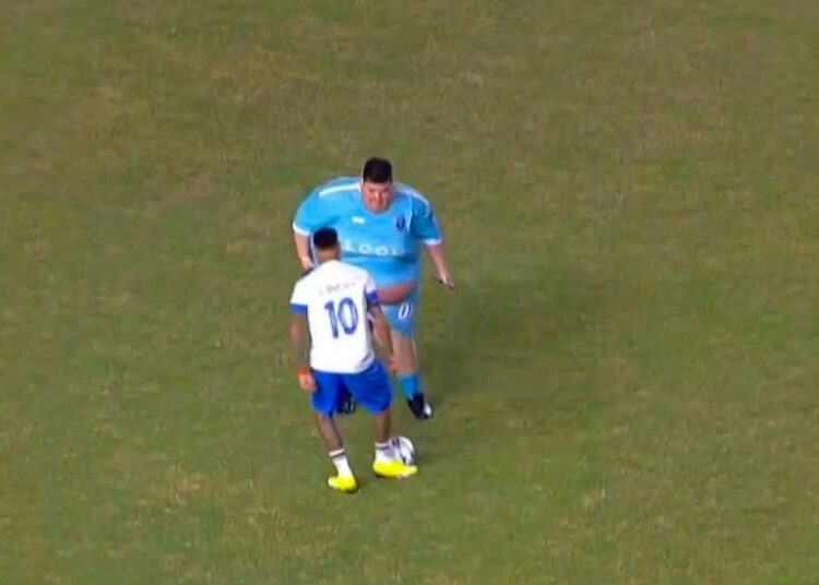 NEYMAR DEU SHOW EM AMISTOSO BENEFICENTE ( NEYMAR JR E LOVI )