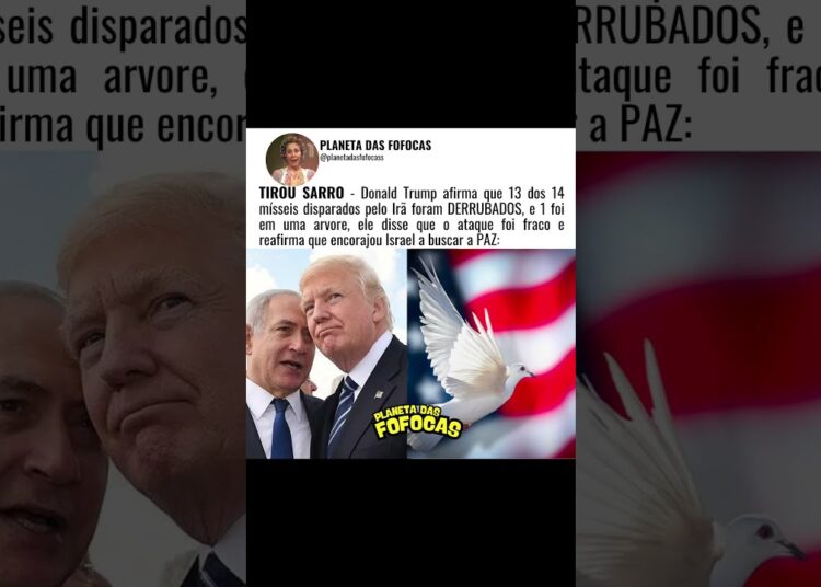 Donald Trump se manifesta após ataques do Irã #fofocas #donaldtrump