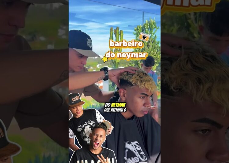 o barbeiro do Neymar cortou o cabelo do Lamine Yamal #lamineyamal #neymar