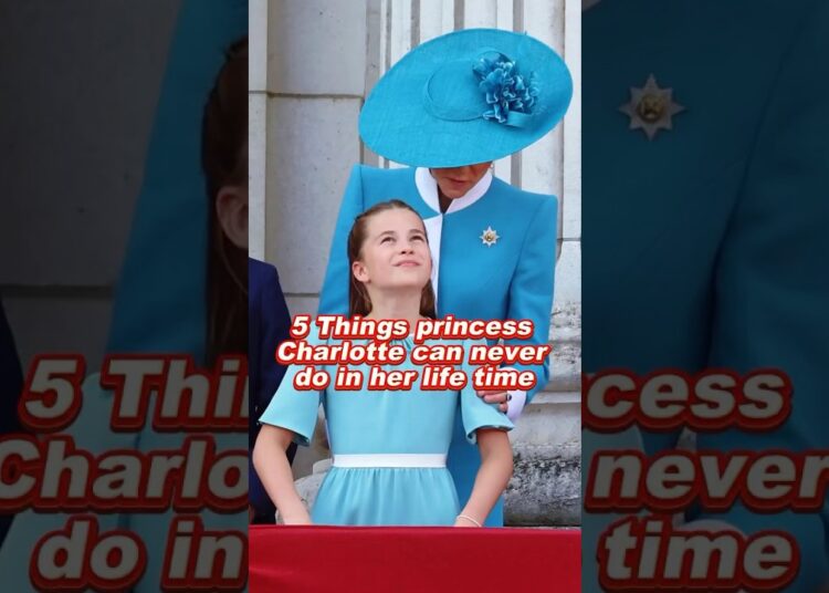 5 Things princess Charlotte can never do in her life time #charlotte #diana #royal