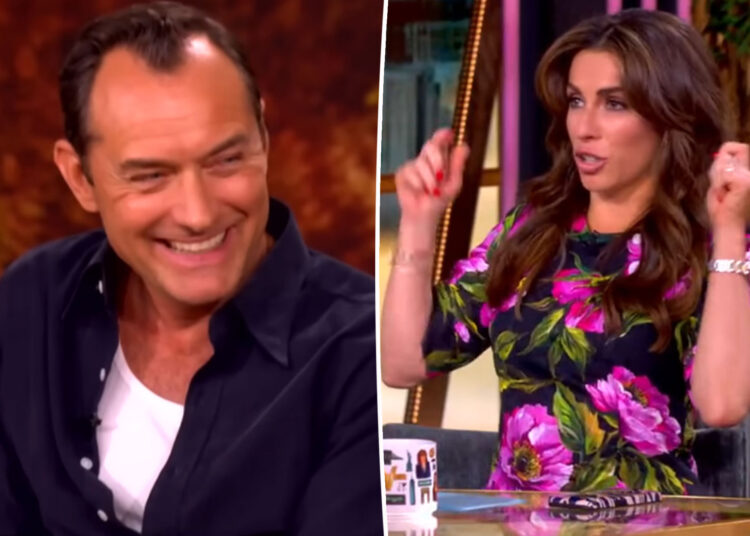 Alyssa Farah Griffin exibiu Jude Law nos bastidores de 'The View'
