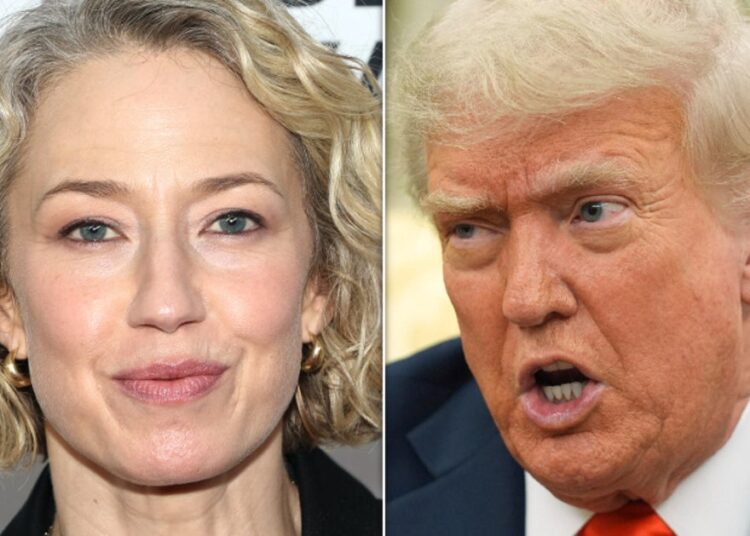 Carrie Coon derruba um poderoso motivo de 4 palavras para falar sobre Trump