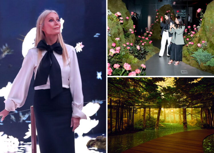 Gwyneth Paltrow bateu para a instalação imersiva 'imersiva'