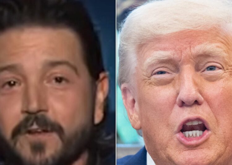 O convidado 'Kimmel', anfitrião Diego Luna Rails contra o 'discurso de ódio de Trump'