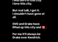 O internet palha Drake por enviar DM ardente para um político canadense que foi para o concerto de Kendrick Lamar
