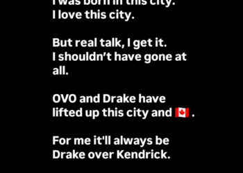 O internet palha Drake por enviar DM ardente para um político canadense que foi para o concerto de Kendrick Lamar