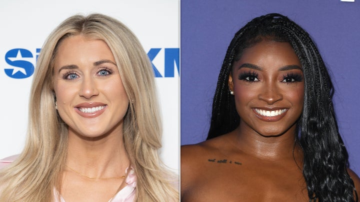 Riley Gaines faz jab em Simone enquanto anuncia a gravidez